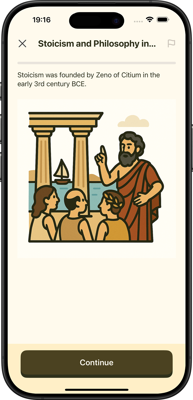 Stoicism lesson screenshot